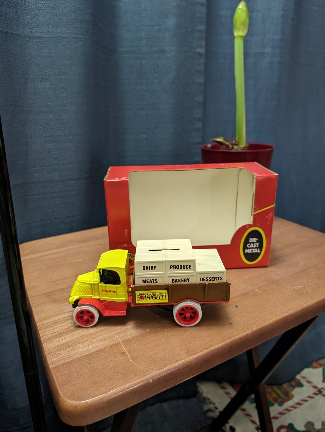 1989 ERTL 1926 Mack Crate Bank Diecast Metal Coin Bank Shoprite With Lock and Key Etsy