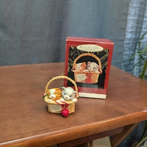 1996 Hallmark Keepsake Ornament - &quot;Close-Knit Friends&quot; Sculpted by Katrina Bricker- Hallmark collectible - Collectible Ornament