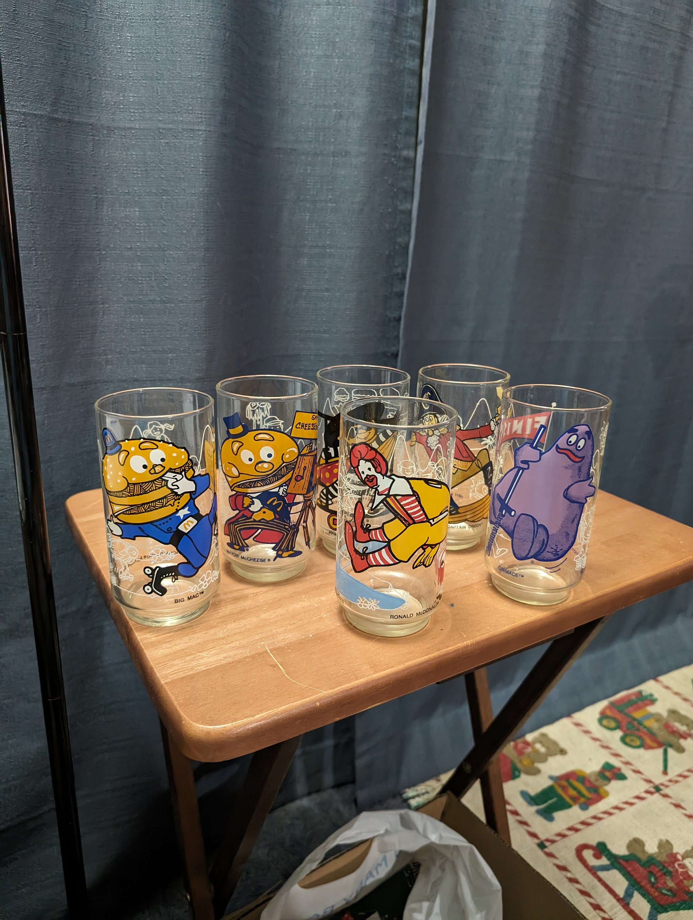 1977年　マクドナルドランド　グラス　コンプリートセット　12本 1977 Set of Mcdonald's Collectible Glasses - Mcdonaldland