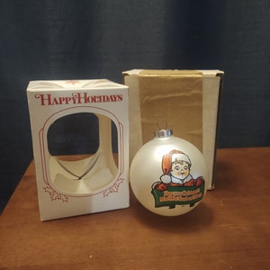 1989 Glass Campbell's Kids Ornament with Original Box - Collector's Edition