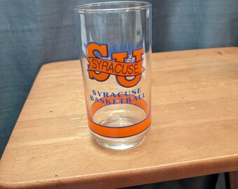 Vintage Getty Gas Station - Syracuse Basketball - Big East Basketball - Tall Glass – Collectible Glass - 5 3/4" Tall