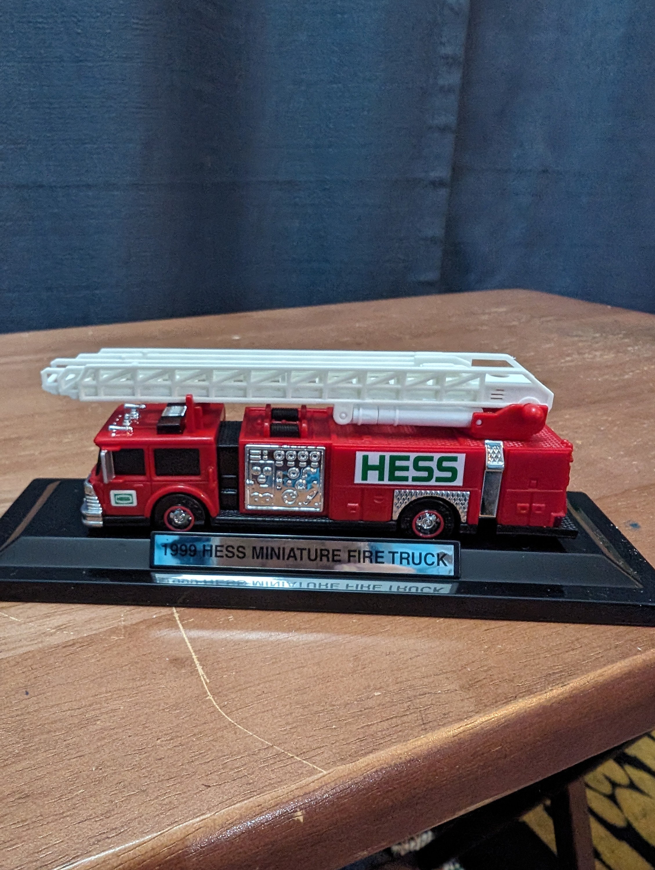 1999 hess miniature fire truck worth sale