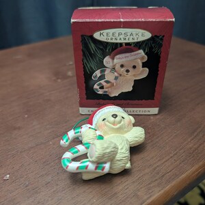 1993 Hallmark Keepsake Ornament - &quot;Baby&#39;s Second Christmas&quot; - Child&#39;s Age Collection - Teddy Bear Years