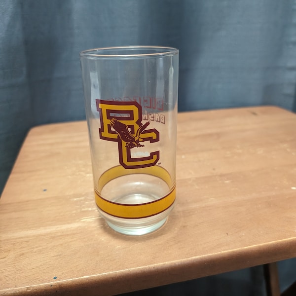 Vintage Getty Gas Station- Boston College - Big East Basketball – 5 3/4" Tall glass – Collectible glass