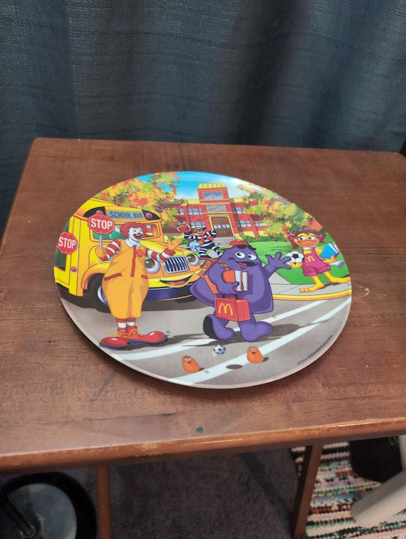 2004 Mcdonald's Collectible Plate - Ronald Mcdonald/ Grimace