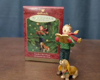 Adorno de recuerdo Hallmark del año 2000: "El mejor amigo del villancico" (adorno coleccionable)
