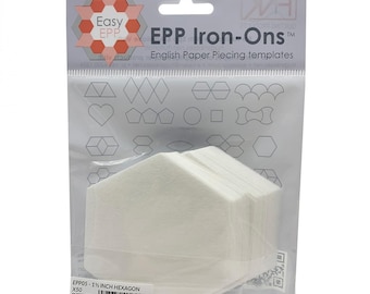 1 1/2" Iron-On Hexagons from Hugs'n'Kisses