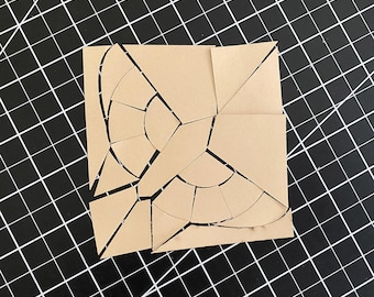 4" Night Time Butterfly EPP Block from Paper Pieces