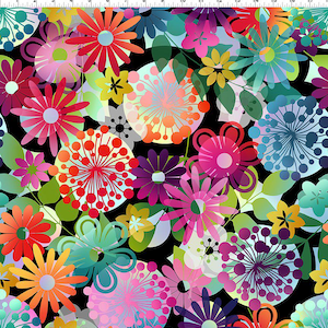 A Groovy Garden  1 AGG 1 by Jason Yenter for In the Beginning Fabrics **Half Yard**