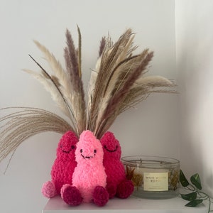 Pink peanut inspired by jellycat