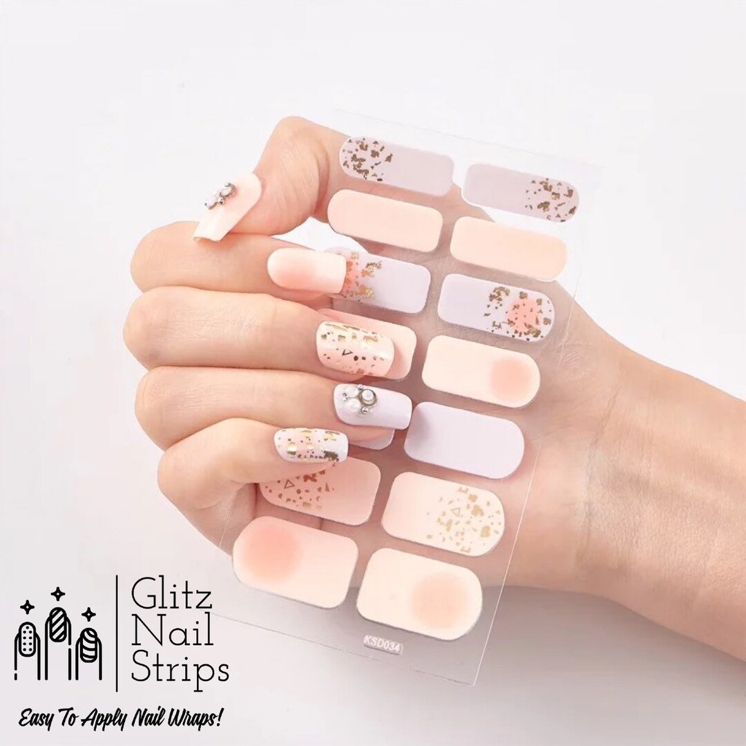 Manicure Nail Polish Strips Wraps Peachy Keen Etsy