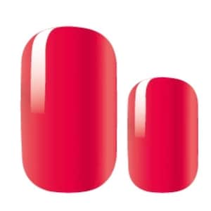 Manicure Nail Polish Strips Wraps Solid Red Hot Valentine’s Day
