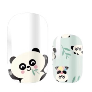 Manicure Nail Polish Strips Wraps Panda Pandamonium