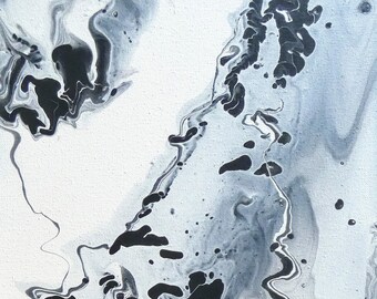 10x20 Weiß & Schwarz Abstrakt