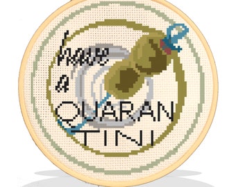 Have a Quarantini Cross Stitch Pattern