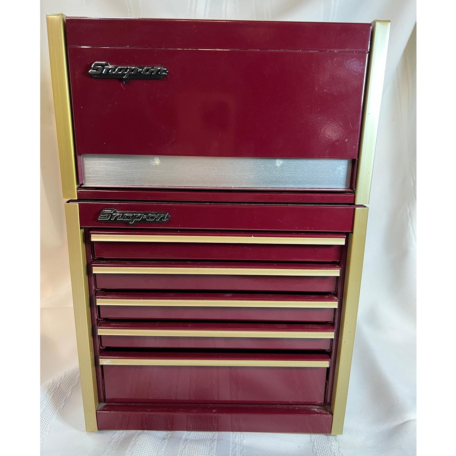 Snap on Mini Tool Box Stacking Set - Maroon With Gold Trim - Etsy