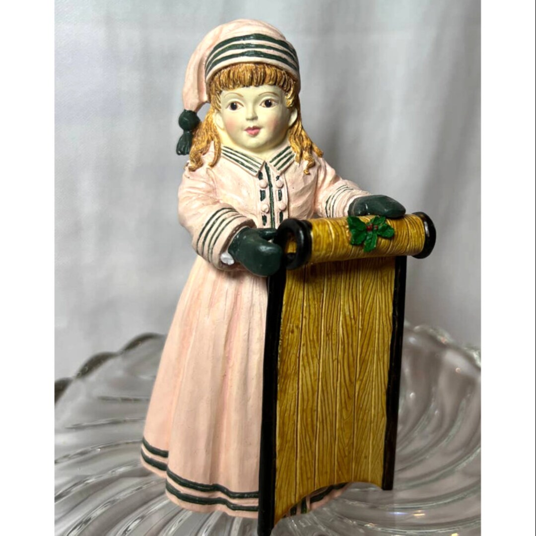 Maud Humphrey Bogart Figurine winter Ride 910066 the Heirloom Tradition