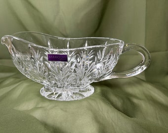 Waterford Marquis Canterbury Sauce Gravy Boat New Box Crystal