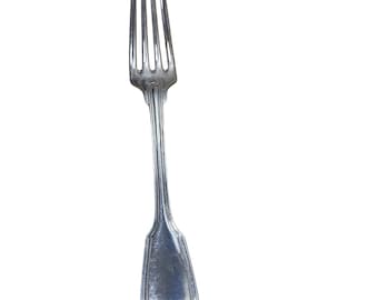Christofle Chinon Silverplate Salad Fork 7" - Monogrammed on Back