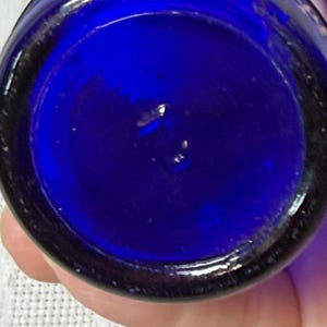 Lot de 2 bouteilles vintage BROMO-SELTZER Emerson Drug Co bleu cobalt profond image 6