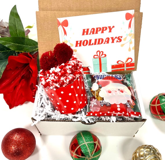 Christmas Gift Box With Cosy Socks /christmas Gifts for Mom/coworkers Gifts/holidays  Care Package/christmas Gift Ideas/gifts Under 30 