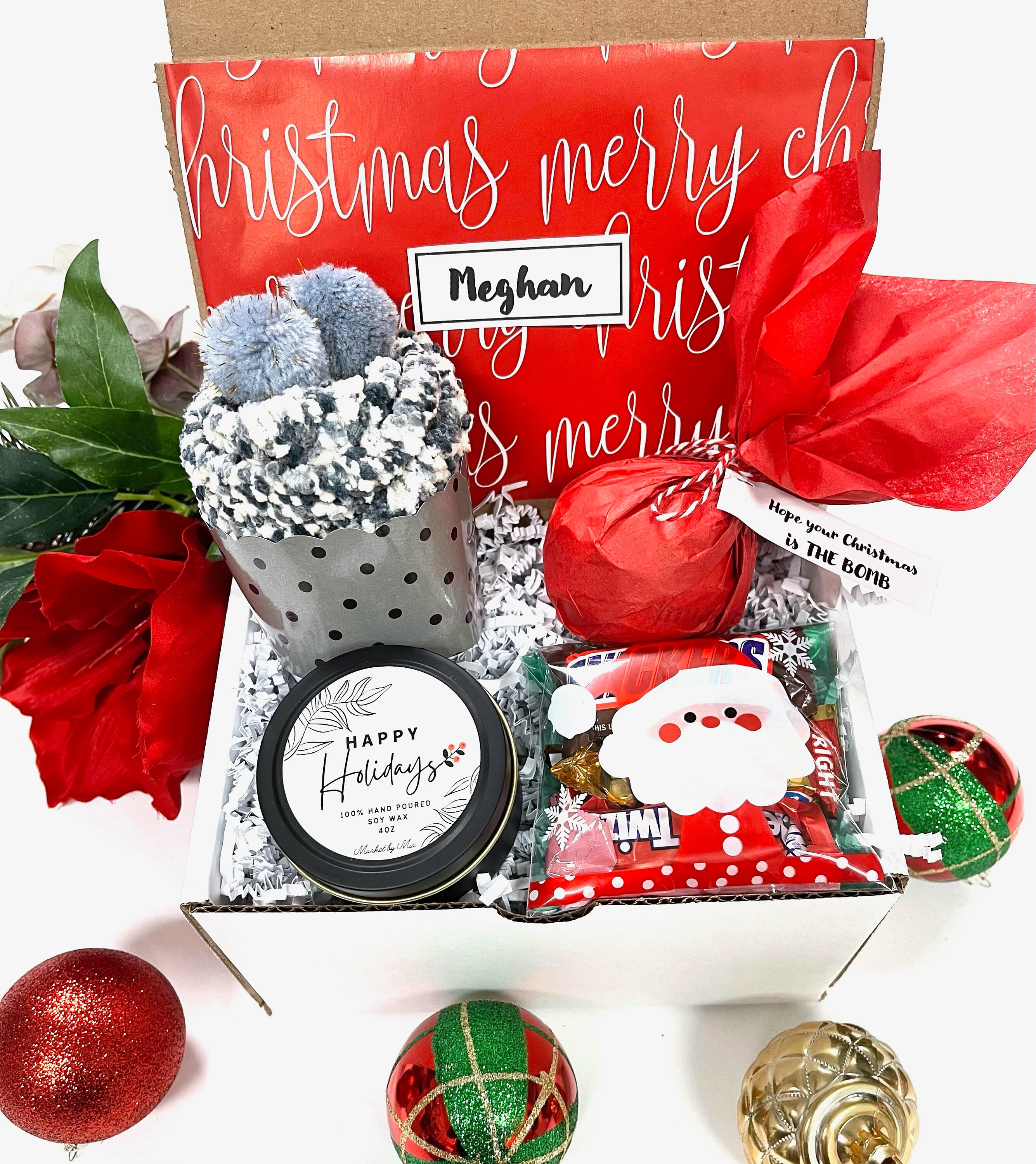 Holiday Gift Box / Christmas Spa Gift Set / Christmas Gift Idea / Christmas  Gift for Her /christmas Gift for Him / Personalized Holiday Gift 