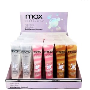 Max Cherimoya Bubble Gum Lip Gloss Polish 48pcs Box Set