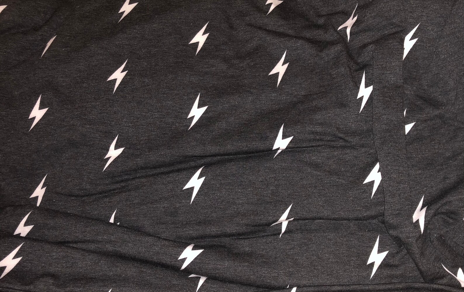 Lightning Bolt French Terry Knit Fabric Fabric by the Yard Etsy