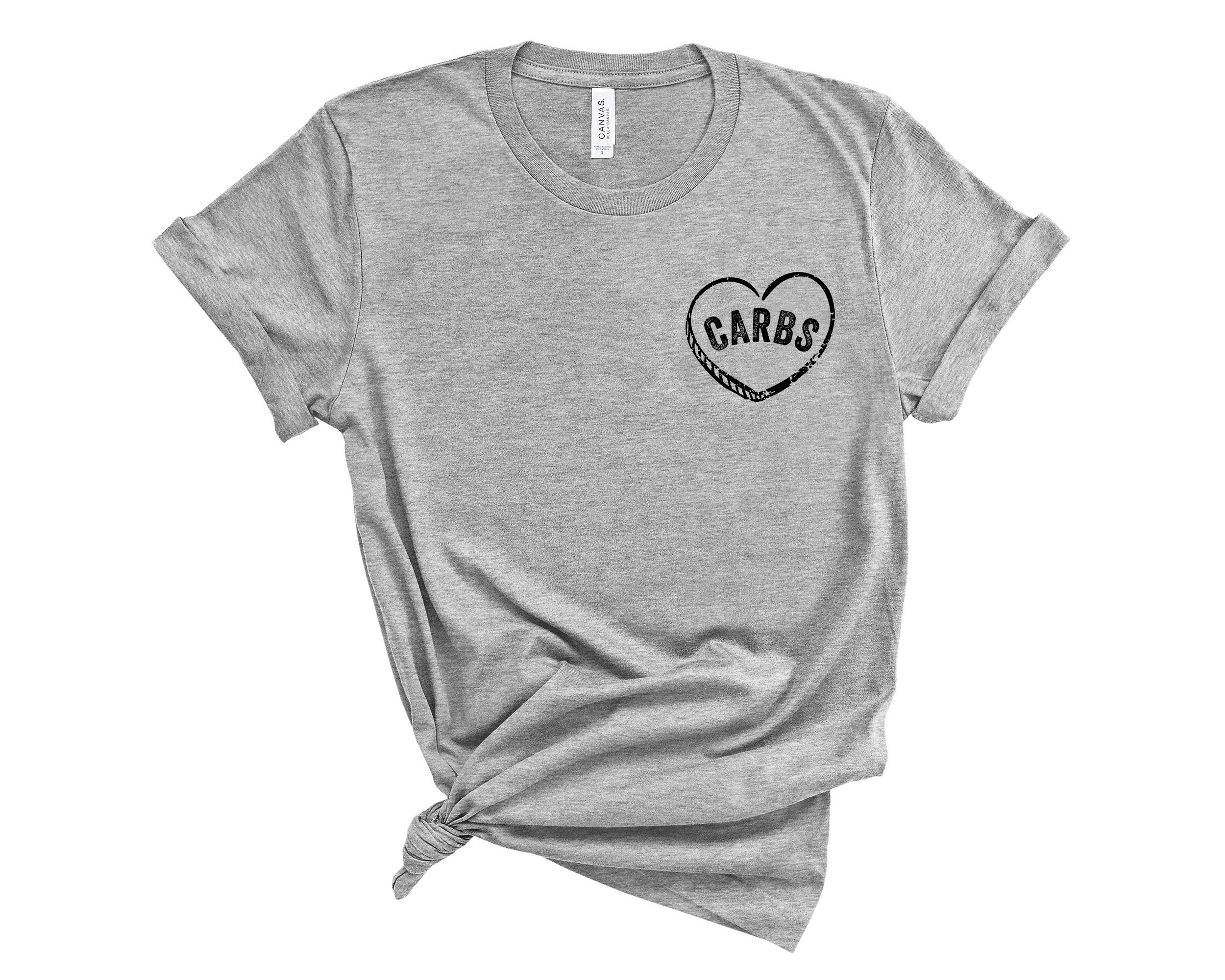 I Love Carbs Pocket Shirt Funny Carbs Shirt Gym Shirts for - Etsy