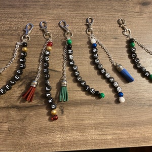 Wizarding World Word Keychains, House Color Keychains// Multiple Options, READ DESCRIPTION***