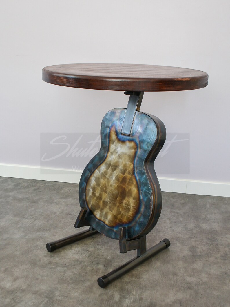 Guitar Table Table Design table Guitar decor Music decor Etsy