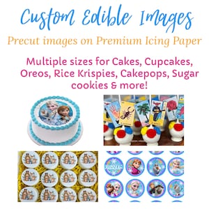 Custom Edible Images printed on Premium Icing Sheets