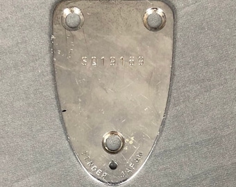 1970's Fender Squier stratocaster telecaster Neck Plate Chrome Japan