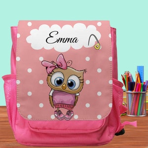Sac à dos cartable maternelle fille personnalisé
