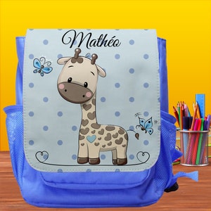 Sac à dos - Cartable maternelle garçon personnalisé - Cartable à personnaliser - Cadeau enfant maternelle - Sac à dos maternelle prénom