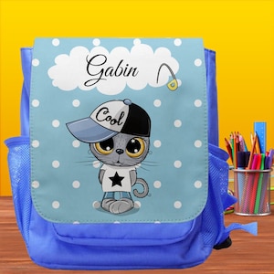 Sac à dos - Cartable maternelle garçon personnalisé - Cartable à personnaliser - Cadeau enfant maternelle - Sac à dos maternelle prénom