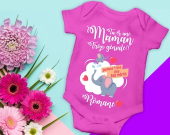 Special Mother's Day bodysuit, baby gift, Mother's Day gift, customizable girl's bodysuit