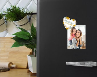 Magnet Personnalisé "Maman" - Cadeau Unique pour Anniversaire, Noël, Fête des Mères | Aimant Décoratif et Personnalisable