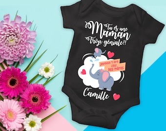 Bodysuit - Mother's Day baby bodysuits customizable with your child's first name