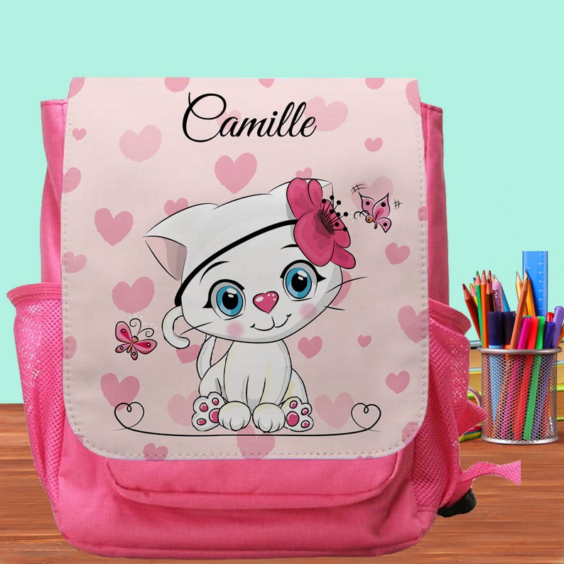 Sac à dos enfant personnalisé cartable maternelle fille licorne image 5