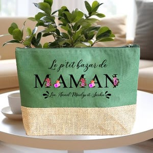 Trousse pochette personnalisée le p'tit bazar de Maman