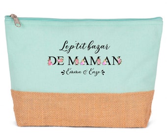 Trousse pochette personnalisée le p'tit bazar de Maman