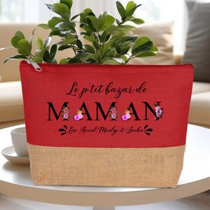 Trousse pochette personnalisée le p'tit bazar de Maman