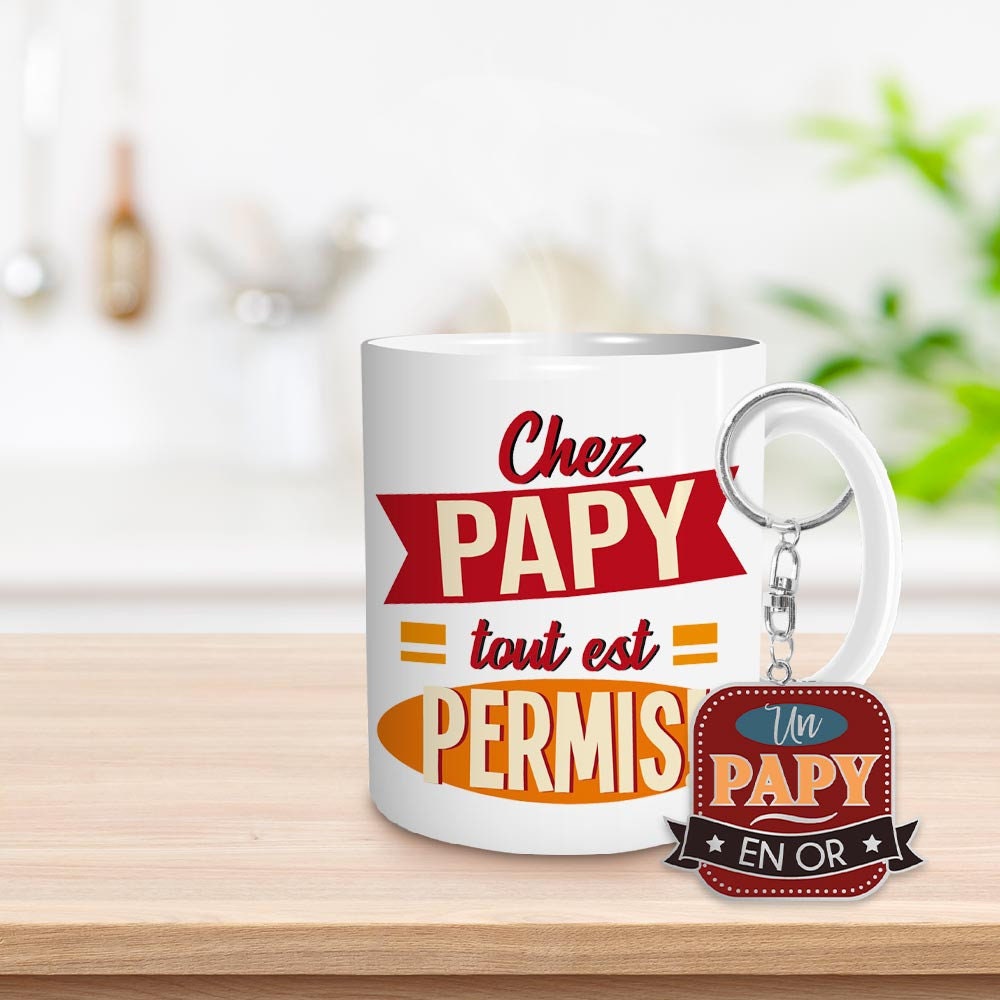 Coffret Verre à Pastis Personnalisé : Le Pastis de Papy cadeau personnalisé  pour papi, idée-cadeau noël, fête des grands-pères. -  France