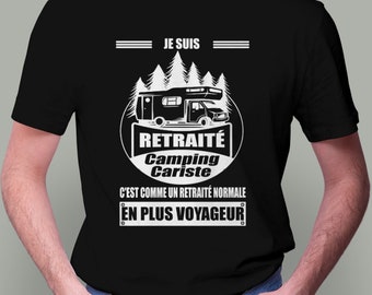 T-shirt personnalisé "Je suis retraité ..." Idée-cadeau départ à la retraite - Cadeau retraite humour - Cadeau Retraité, pour homme, noël