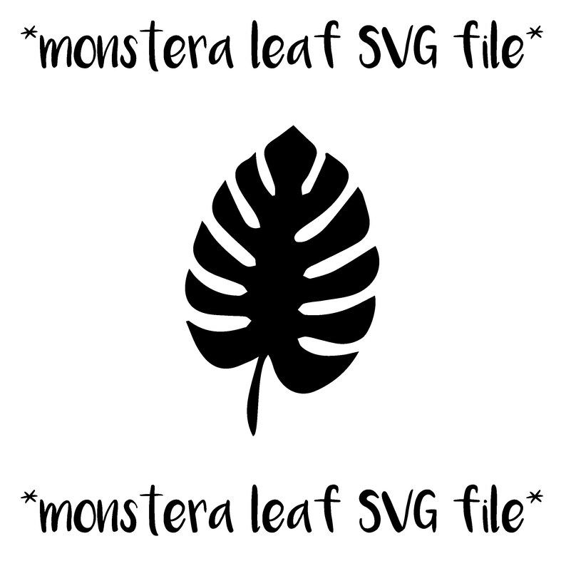 Download Monstera SVG cut file for cricut | Etsy