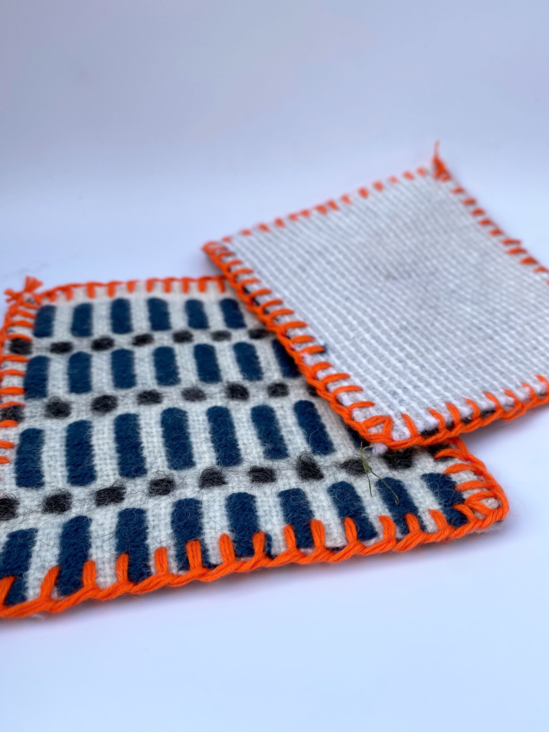 Hand woven coasters set of 6 Etsy