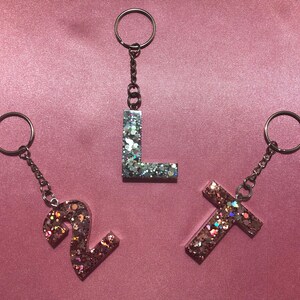 Custom Glitter Resin Keychain
