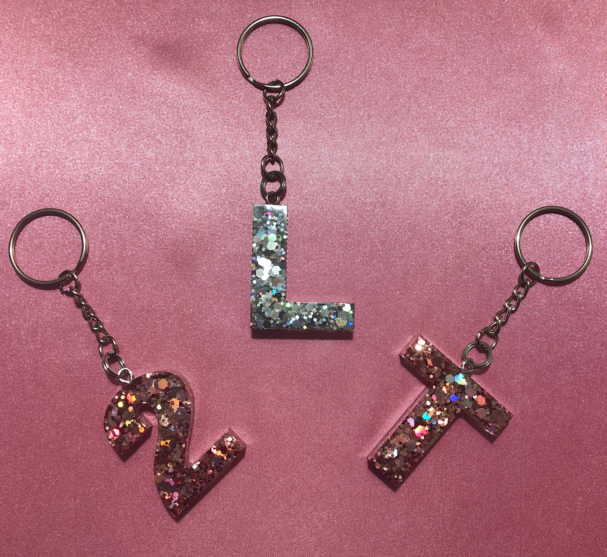 Custom Glitter Resin Keychain Etsy Singapore