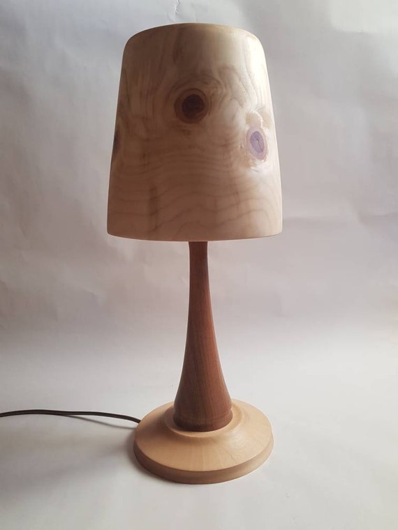 wood lamp stand